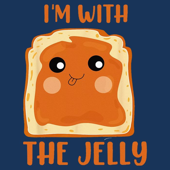 Im With The Jelly Peanut Butter Jelly Couple Copy Sustainable Bucket Hat