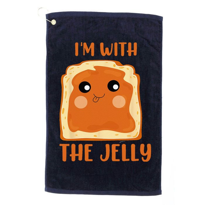 Im With The Jelly Peanut Butter Jelly Couple Copy Golf Towel