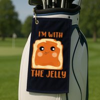 Im With The Jelly Peanut Butter Jelly Couple Copy Golf Towel