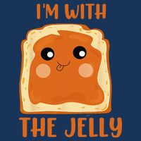 Im With The Jelly Peanut Butter Jelly Couple Copy Golf Towel