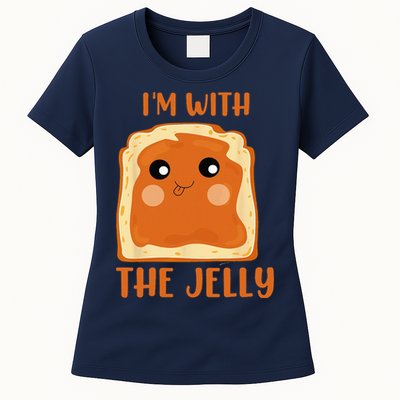 Im With The Jelly Peanut Butter Jelly Couple Copy Womens T-Shirt