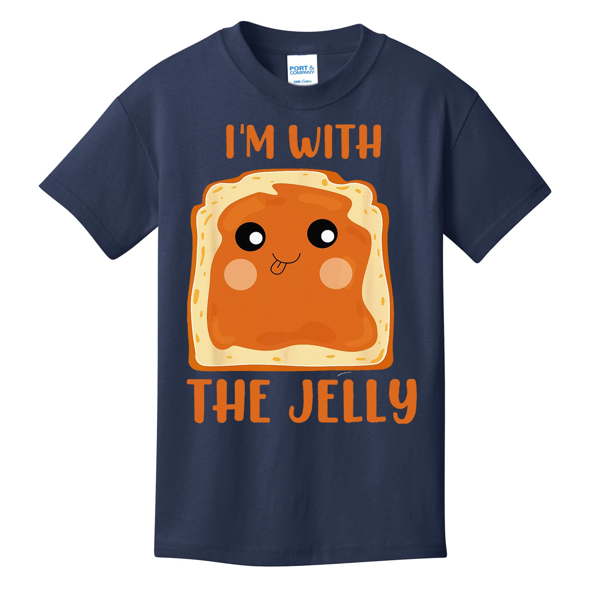 Im With The Jelly Peanut Butter Jelly Couple Copy Kids T-Shirt