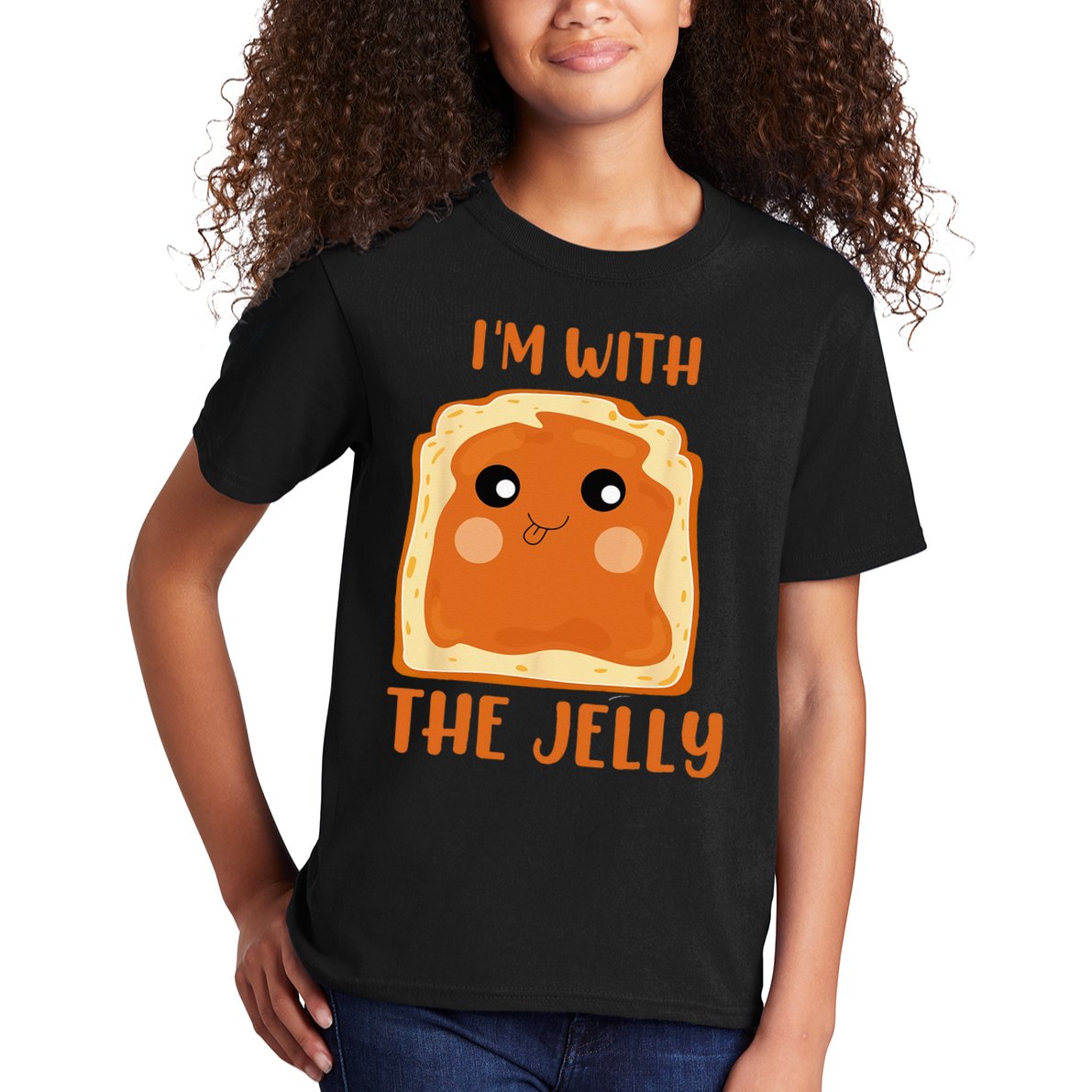 Im With The Jelly Peanut Butter Jelly Couple Copy Kids T-Shirt
