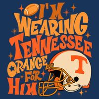 Im Wearing Tennessee Orange For Him Kids Hoodie