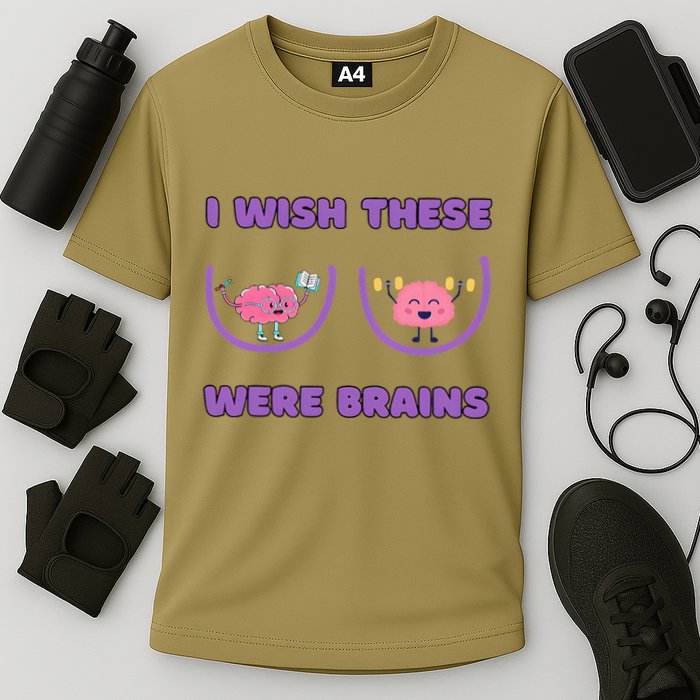 I Wish These Were Brains Cooling Performance Crew T-Shirt