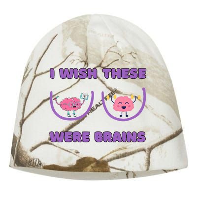 I Wish These Were Brains Kati - Camo Knit Beanie