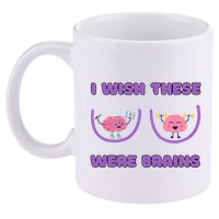 I Wish These Were Brains 11oz C Handle Ceramic Mug
