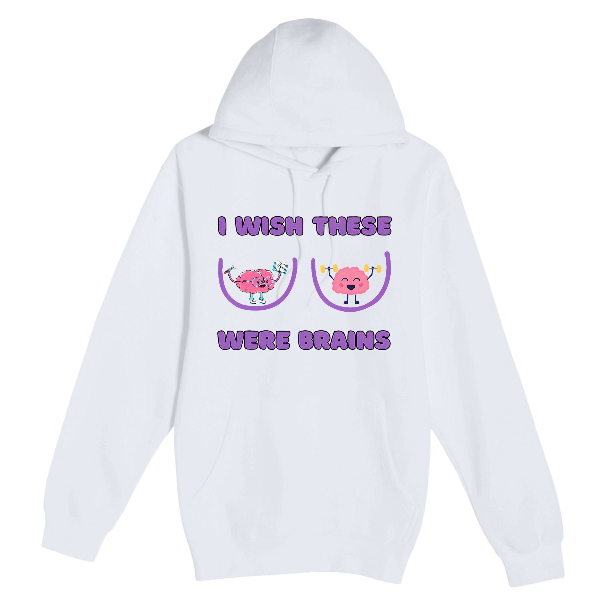 I Wish These Were Brains Premium Pullover Hoodie