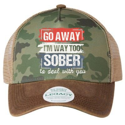 I'm Way Too Sober Sobriety Anniversary AA NA Legacy Tie Dye Trucker Hat