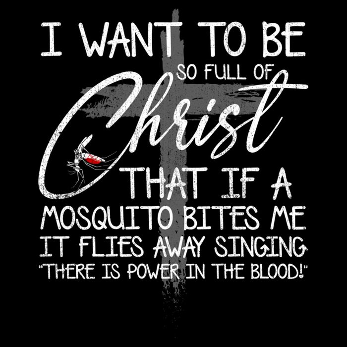 I Want To Be So Full Of Christ That If A Mosquito Bites Me Mousepad