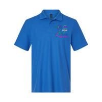 I Wear Teal Blue For My Mom Thyroid Cancer Gift Softstyle Adult Sport Polo