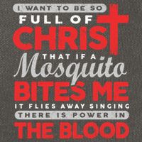 I Want To Be So Full Of Christ That If A Mosquito Bites Me Cotton Canvas Backpack