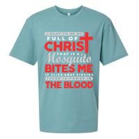 I Want To Be So Full Of Christ That If A Mosquito Bites Me Sueded Cloud Jersey T-Shirt