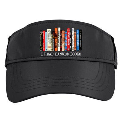 I'm With The Banned Funny Bookworm Shirt Banned Book Adult Drive Performance Visor