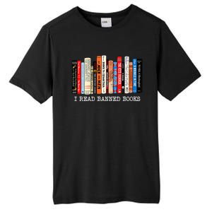 I'm With The Banned Funny Bookworm Shirt Banned Book Tall Fusion ChromaSoft Performance T-Shirt