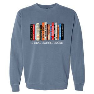 I'm With The Banned Funny Bookworm Shirt Banned Book Garment-Dyed Sweatshirt