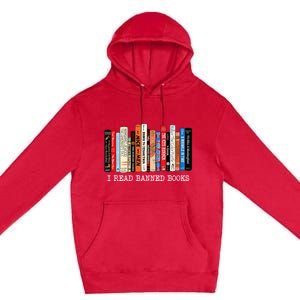 I'm With The Banned Funny Bookworm Shirt Banned Book Premium Pullover Hoodie