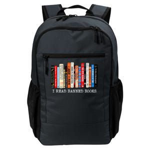 I'm With The Banned Funny Bookworm Shirt Banned Book Daily Commute Backpack