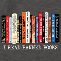 I'm With The Banned Funny Bookworm Shirt Banned Book Vector Backpack