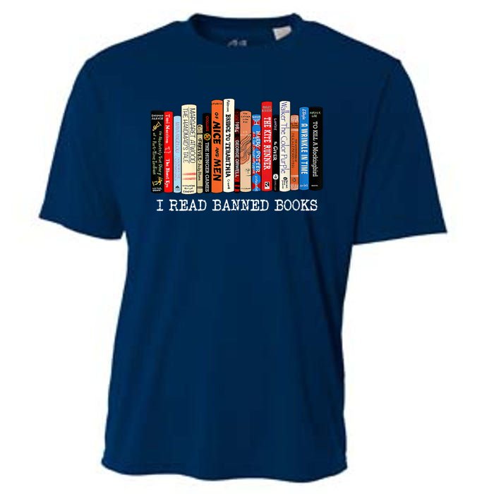 I'm With The Banned Funny Bookworm Shirt Banned Book Cooling Performance Crew T-Shirt