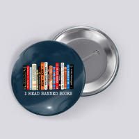 I'm With The Banned Funny Bookworm Shirt Banned Book Button