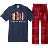 I'm With The Banned Funny Bookworm Shirt Banned Book Pajama Set