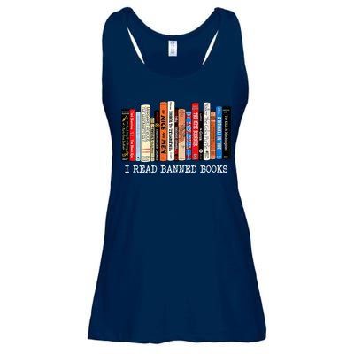 I'm With The Banned Funny Bookworm Shirt Banned Book Ladies Essential Flowy Tank