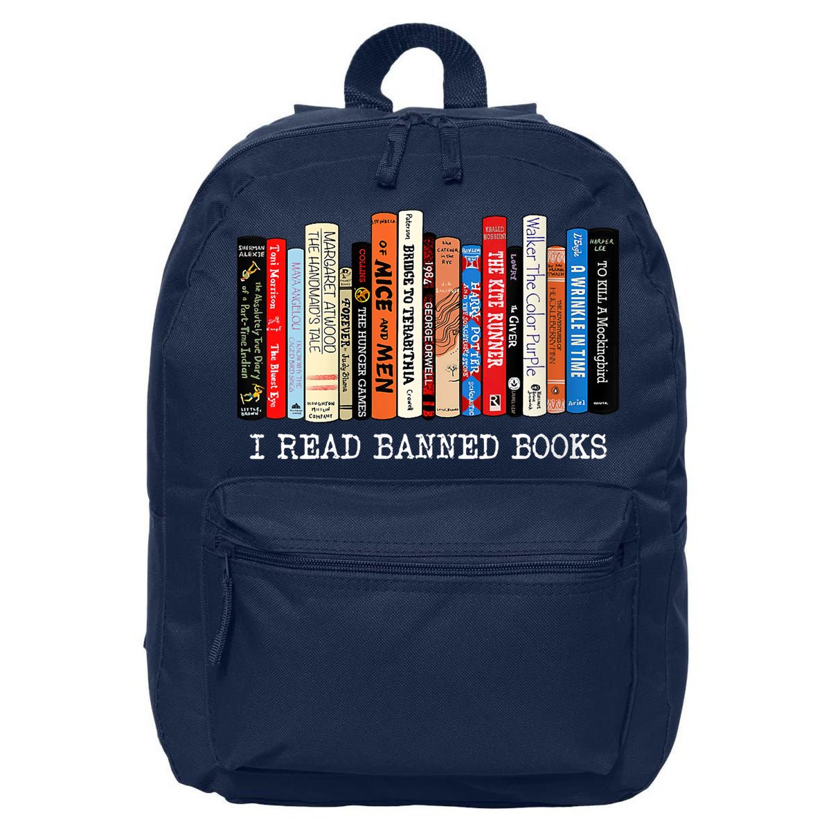 I'm With The Banned Funny Bookworm Shirt Banned Book 16 in Basic Backpack