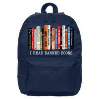 I'm With The Banned Funny Bookworm Shirt Banned Book 16 in Basic Backpack