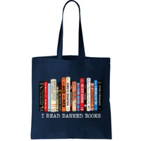 I'm With The Banned Funny Bookworm Shirt Banned Book Tote Bag