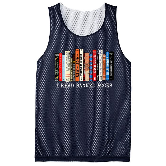 I'm With The Banned Funny Bookworm Shirt Banned Book Mesh Reversible Basketball Jersey Tank