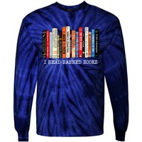 I'm With The Banned Funny Bookworm Shirt Banned Book Tie-Dye Long Sleeve Shirt