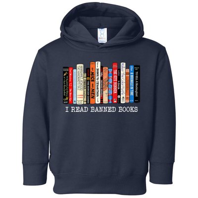 I'm With The Banned Funny Bookworm Shirt Banned Book Toddler Hoodie