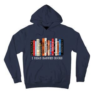 I'm With The Banned Funny Bookworm Shirt Banned Book Tall Hoodie