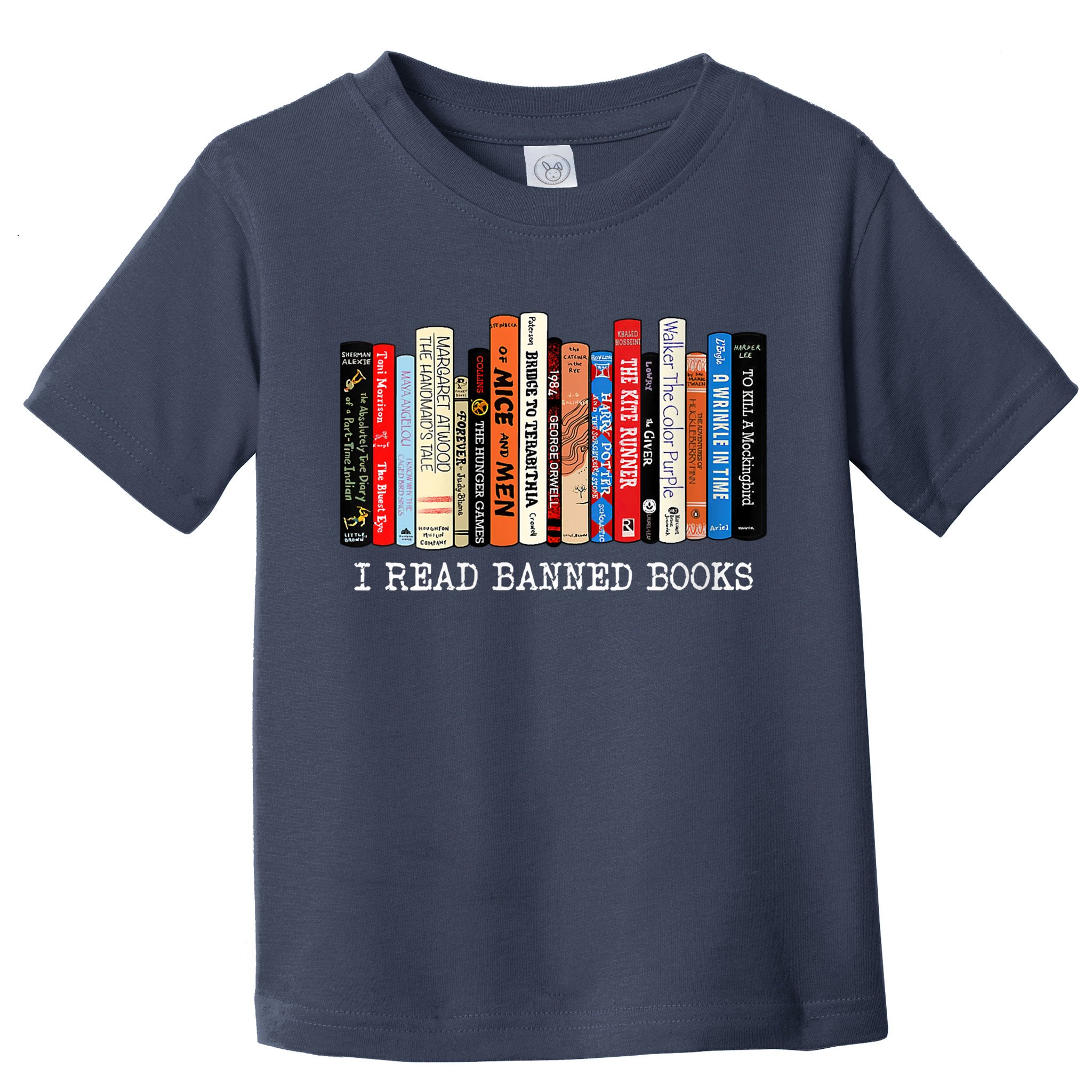 I'm With The Banned Funny Bookworm Shirt Banned Book Toddler T-Shirt
