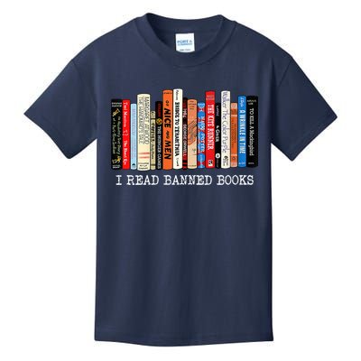 I'm With The Banned Funny Bookworm Shirt Banned Book Kids T-Shirt