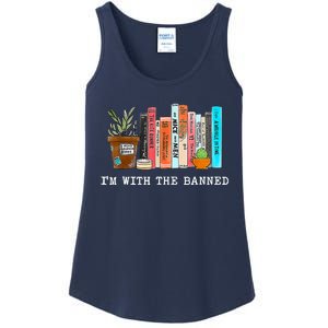 I'm With The Banned Books I Read Banned Books Lovers Ladies Essential Tank