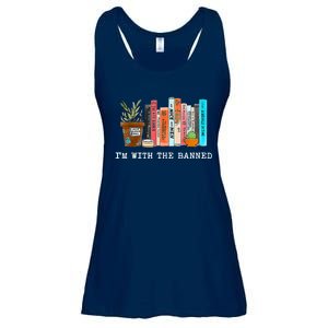 I'm With The Banned Books I Read Banned Books Lovers Ladies Essential Flowy Tank