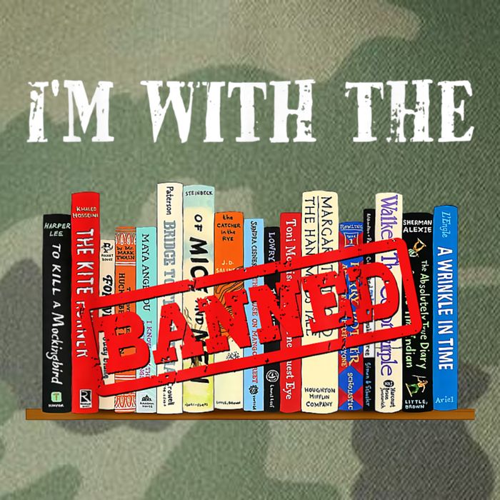 I'm With The Banned Funny Book Readers I Read Banned Books Legacy Tie Dye Trucker Hat