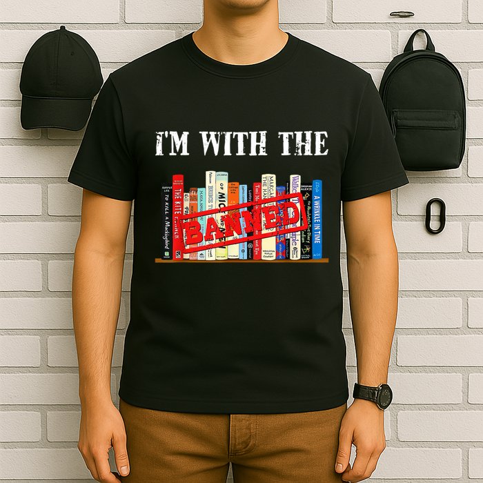 I'm With The Banned Funny Book Readers I Read Banned Books T-Shirt