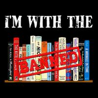 I'm With The Banned Funny Book Readers I Read Banned Books 7-Panel Snapback Hat