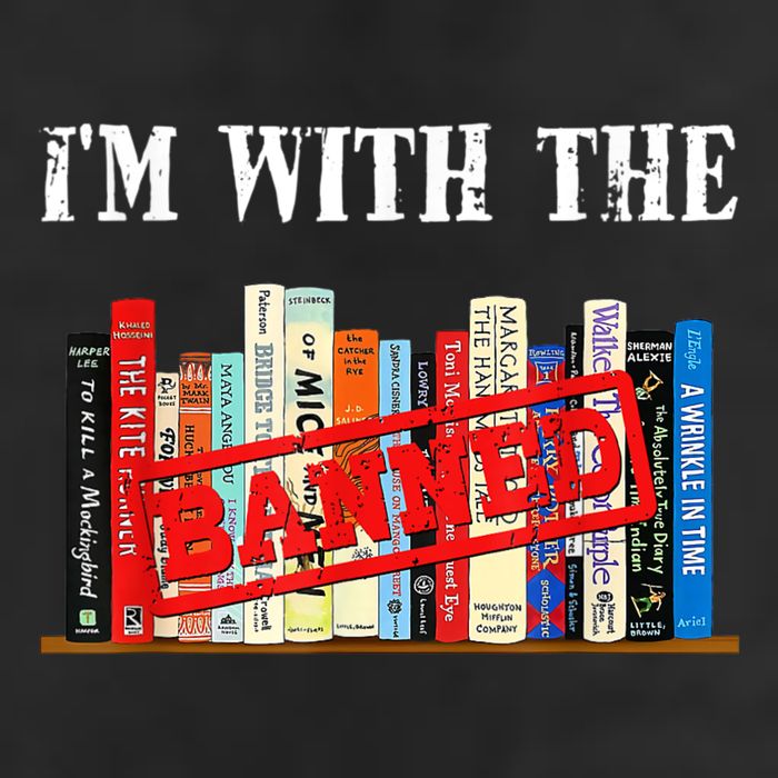 I'm With The Banned Funny Book Readers I Read Banned Books Tumbler