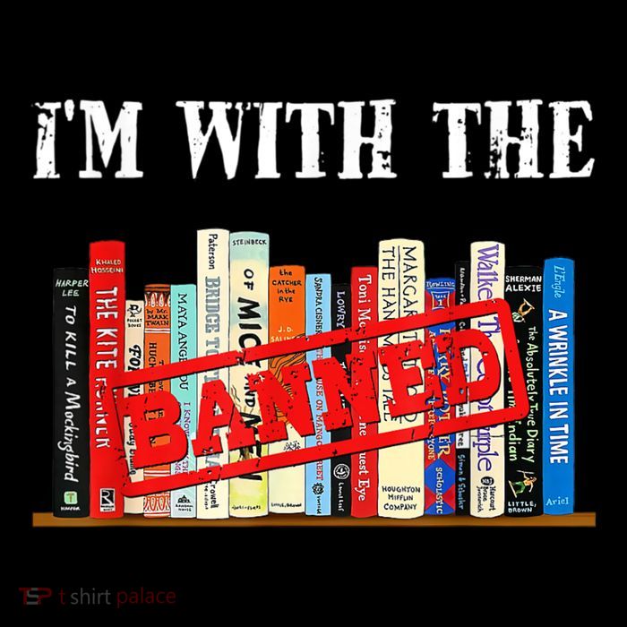I'm With The Banned Funny Book Readers I Read Banned Books Cooling Performance Long Sleeve Crew