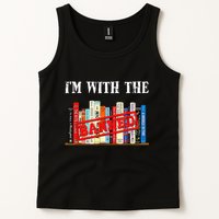 I'm With The Banned Funny Book Readers I Read Banned Books Tank Top