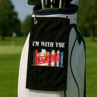 I'm With The Banned Funny Book Readers I Read Banned Books Golf Towel