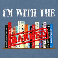 I'm With The Banned Funny Book Readers I Read Banned Books Garment-Dyed Sweatshirt