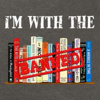I'm With The Banned Funny Book Readers I Read Banned Books Cotton Canvas Backpack