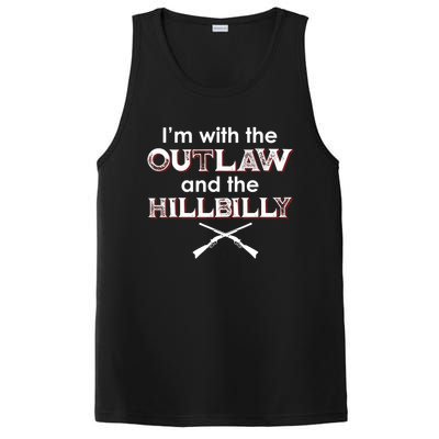 IM With The Outlaw And The Hillbilly 2024 Saying Quote PosiCharge Competitor Tank