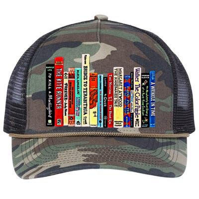 I'm With The Banned Funny Bookworm Shirt Banned Book Retro Rope Trucker Hat Cap