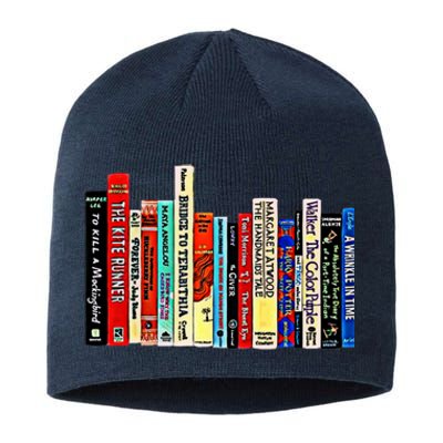 I'm With The Banned Funny Bookworm Shirt Banned Book Sustainable Beanie